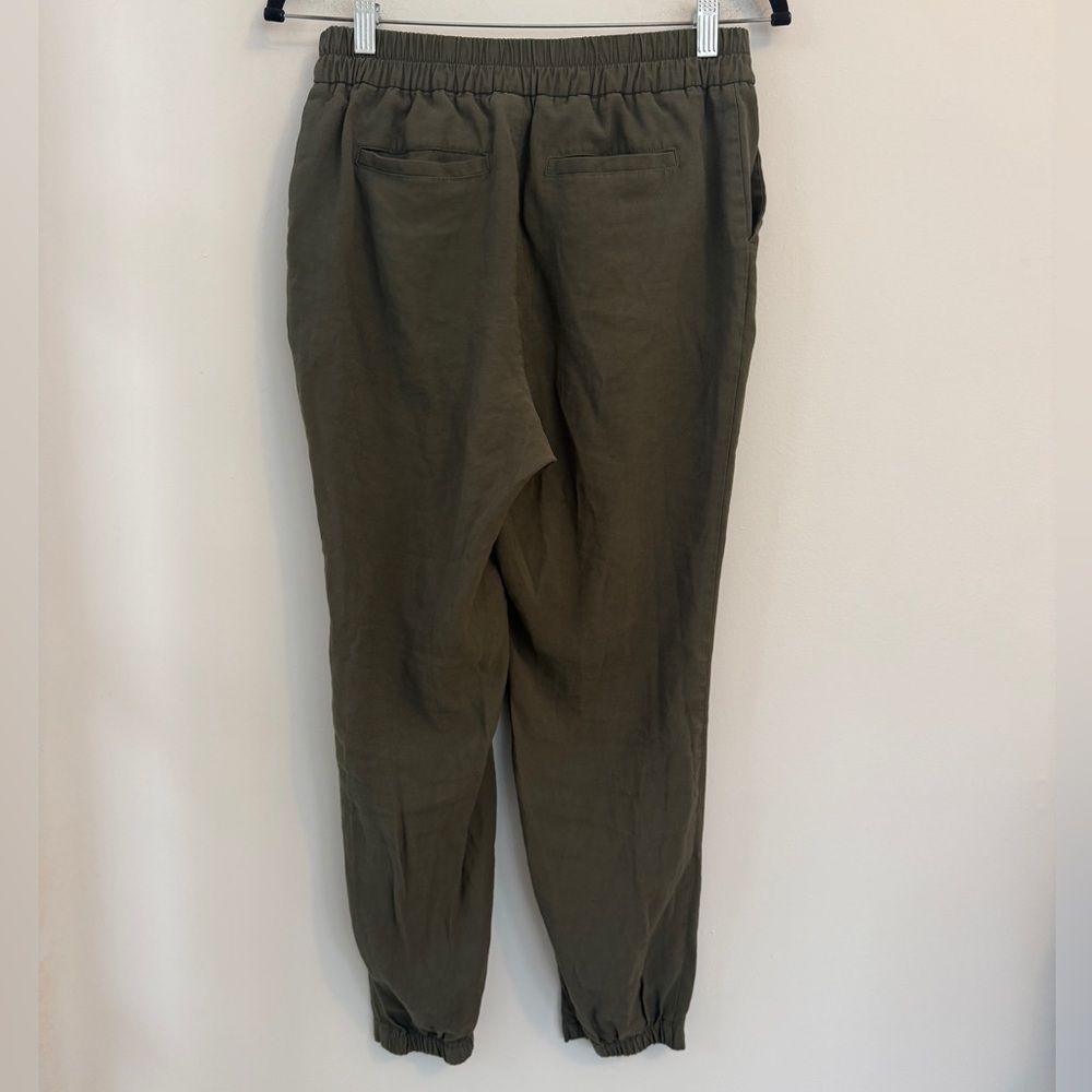 New Day Olive Green Elastic Waist Tapered Jogger Pants Medium - Picture 5 of 12